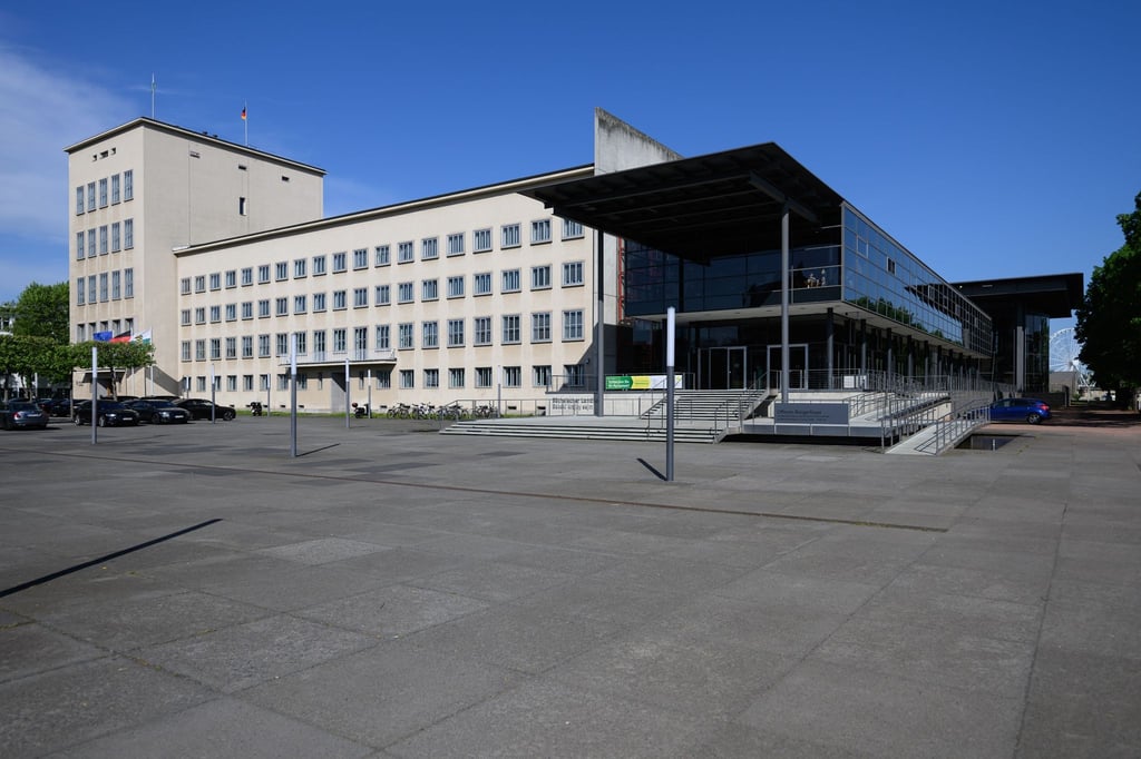 Blick auf den Sächsischen Landtag.