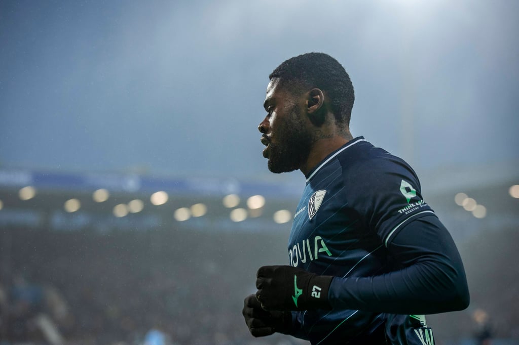 Moritz-Broni Kwarteng im Dress vom VfL Bochum. Er wird mit seinem Team am 20. Juli in Magdeburg spielen.