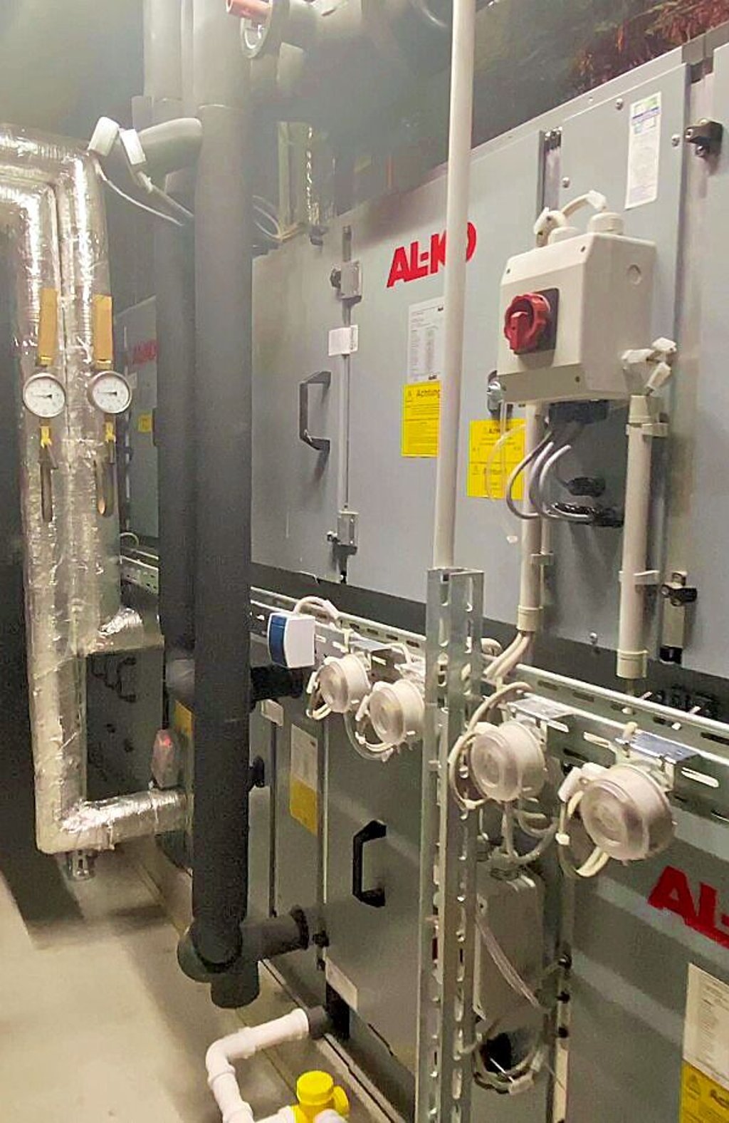 Moderne Technik verbirgt sich in den Zwischengeschossen.