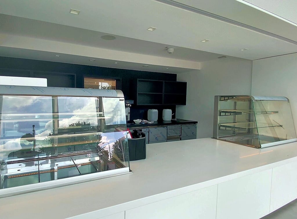 Blick in den Cateringbereich.