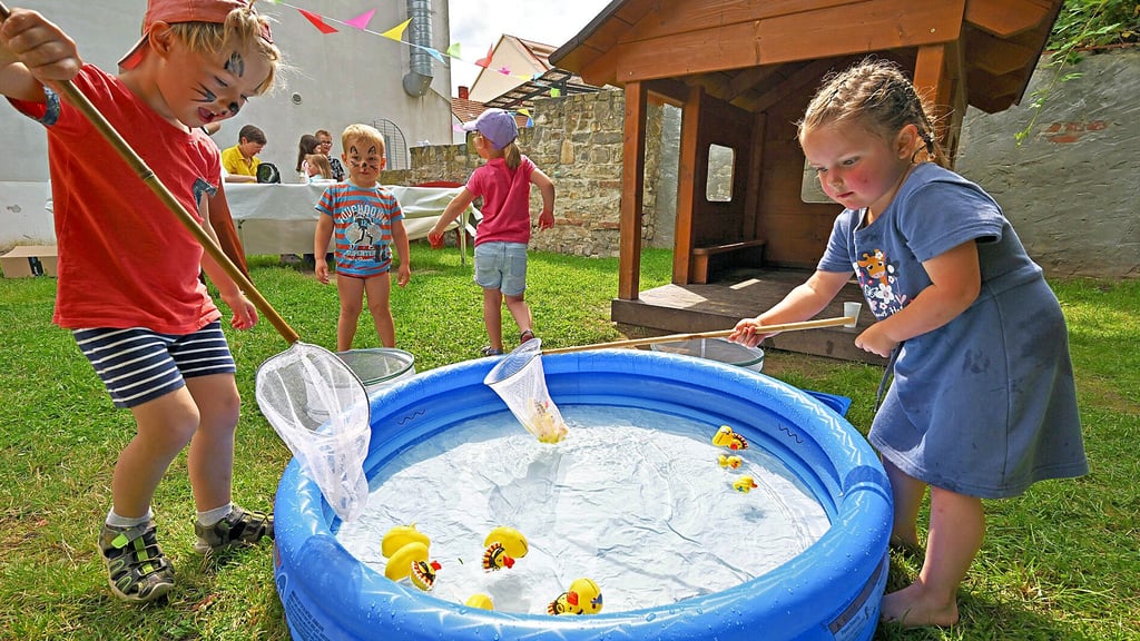 In der Kita Knirpsenland wird Jubiläum gefeiert. Auch dabei spielt das Element Wasser eine große Rolle.