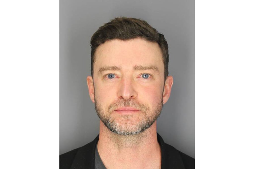 Die Polizei veröffentlichte diesen „Mug Shot“ von Justin Timberlake.