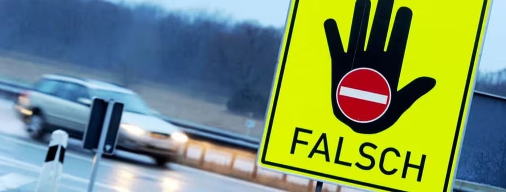 Von Polizei auf Autobahn gestoppt: Ein Falschfahrer war auf der A38 zwischen Allstedt und Eisleben unterwegs.