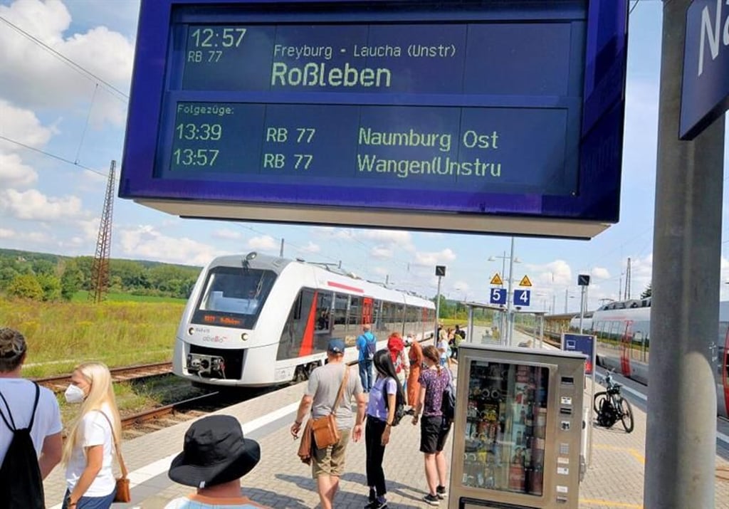 Bis zum Jahresende nicht mehr samstags und sonntags im Einsatz: Zug der Unstrutbahn in Naumburg
