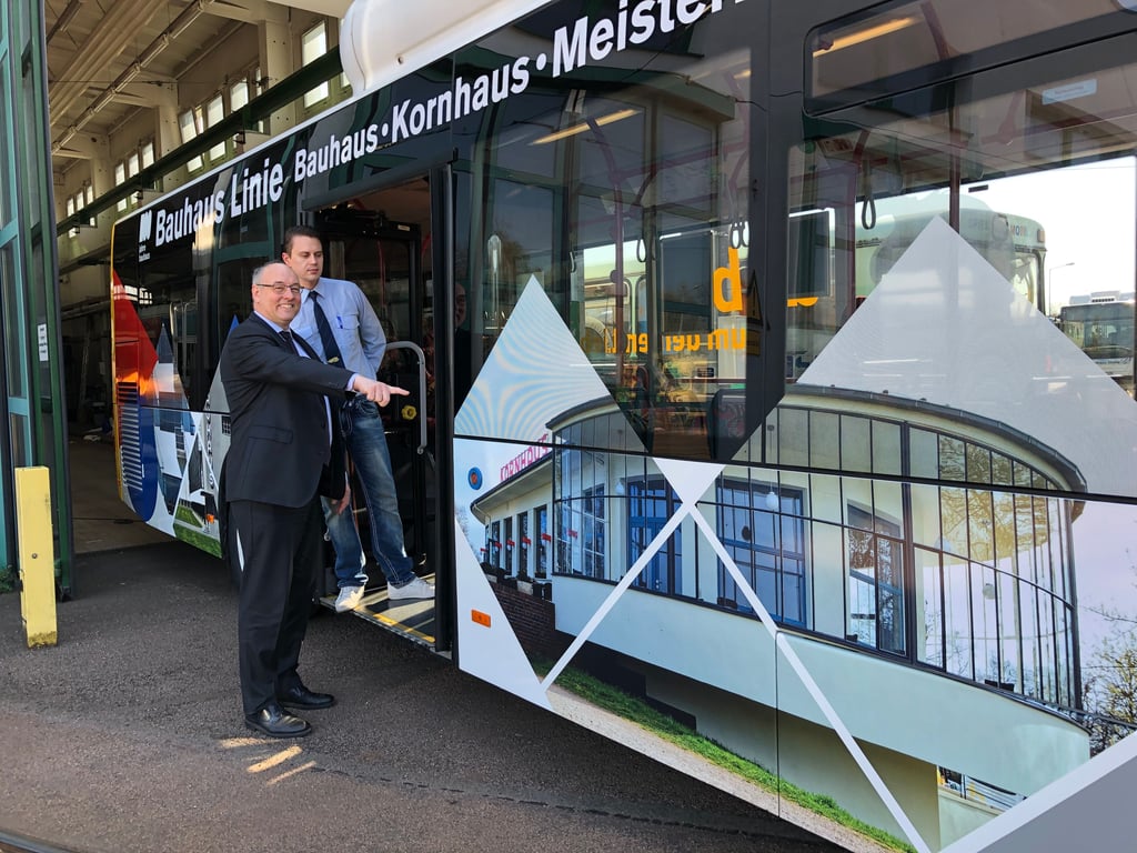 Die Bauhauslinie ist speziell für die Touristen gedacht.