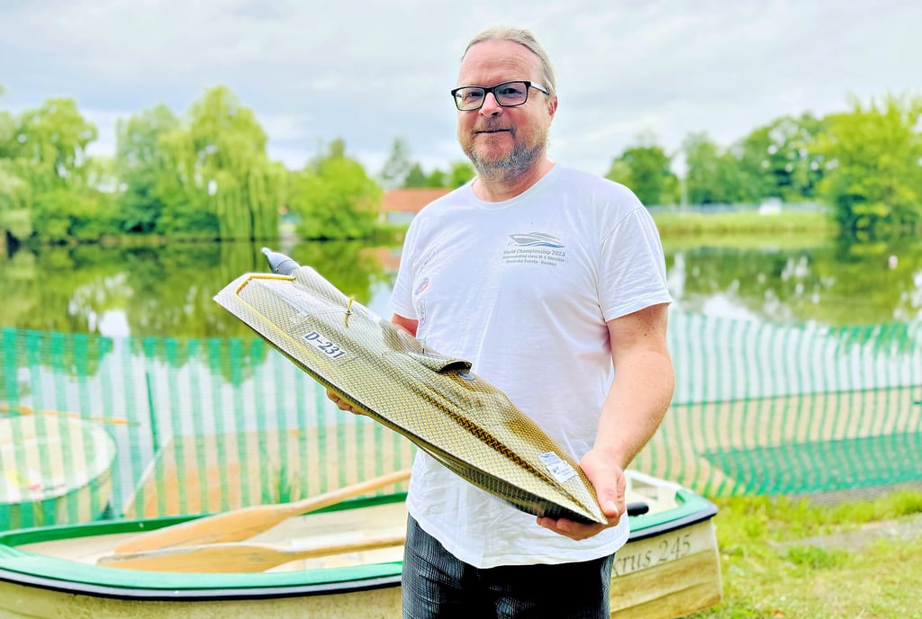 Andreas Benke vom Schiffsmodellclub Salzwedel.