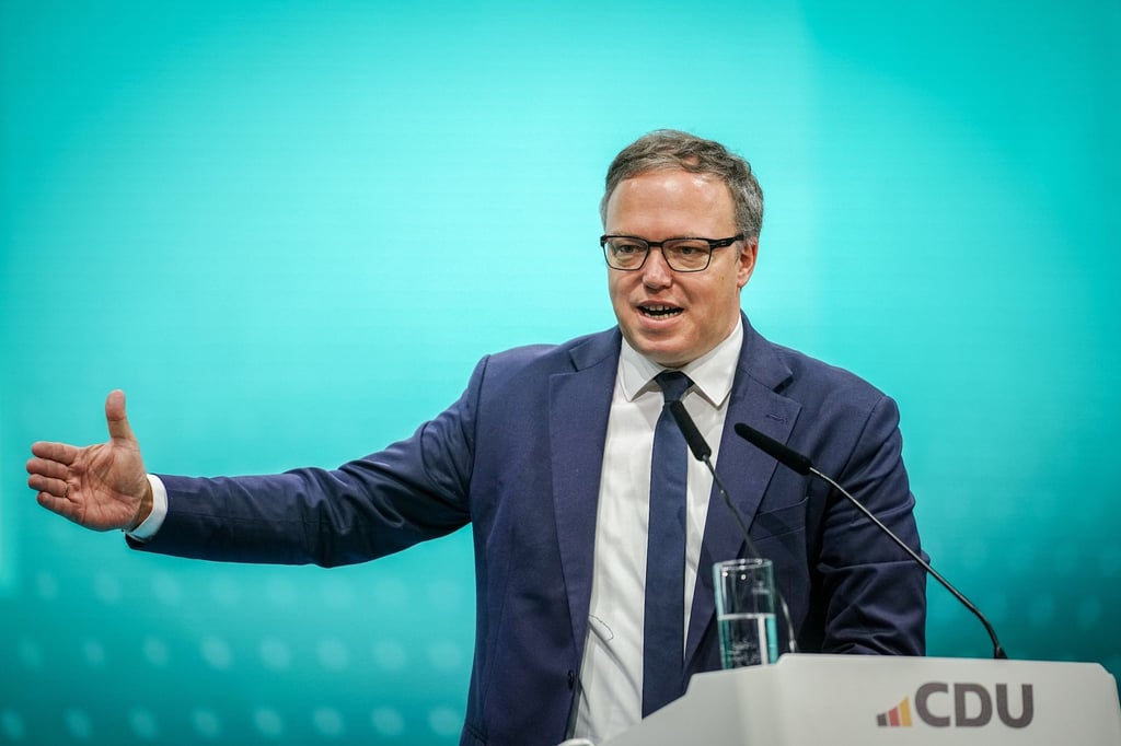 Mario Voigt, CDU-Vorsitzender und Spitzenkandidat für die Landtagswahl in Thüringen.