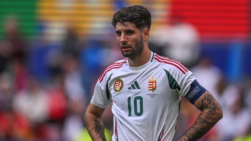 Ungarns Dominik Szoboszlai ist gegen Schottland wohl einsatzfähig.