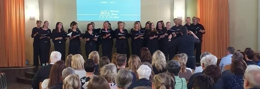 Der Chor Alumni et amici im Konzert im Bismarck Gymnasium.