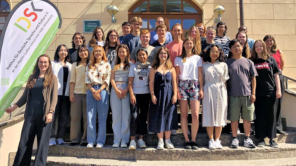 28 Jugendliche aus 13 Ländern lernen in der Sommer-Akademie in Wittenberg Deutsch und das Land besser kennen.