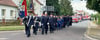 Festumzug durchs Dorf anlässlich des 100-jährigen Feuerwehrbestehens in Bittkau.