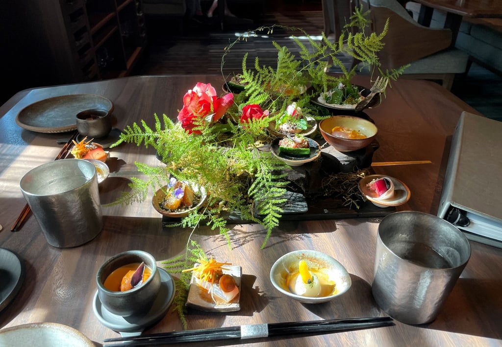 Kreationen im Gourmet-Tempel „Single Thread“ in Healdsburg: Allein das aus fast einem Dutzend Kleinigkeiten bestehende Amuse-Bouche wäre Grund genug, um wiederzukommen.