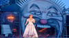 Martina Lechner als Christine Daaé in einer Szene von „Love Never Dies - Liebe stirbt nie“. Das Theater Magdeburg zeigt mit diesem Musical die Fortsetzung von Andrew Lloyd Webbers Welthit „Phantom der Oper“ auf dem Domplatz in Magdeburg.