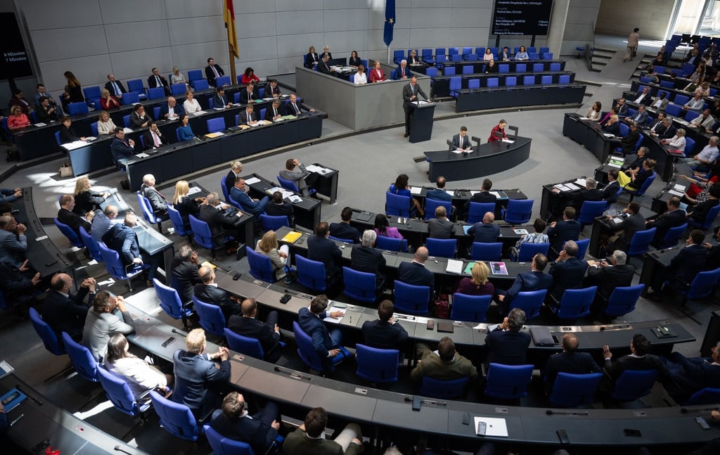 Sitzung im Bundestag.