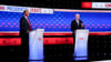 Donald Trump (l) und Joe Biden treffen im TV-Duell aufeinander.