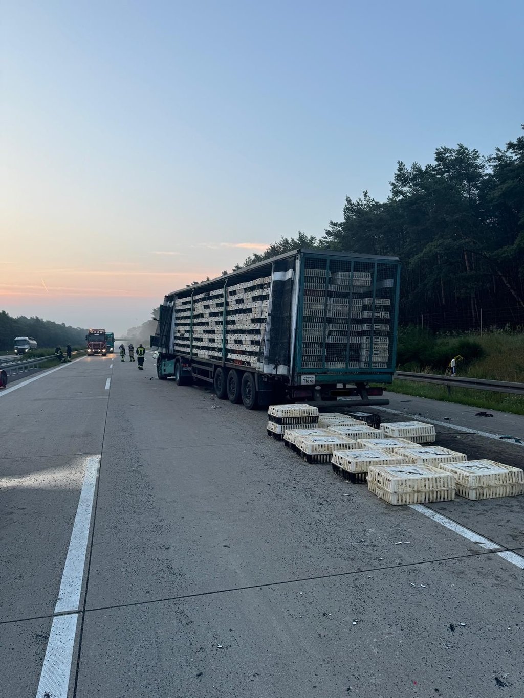 Nach einem Unfall bei Burg war die A2 Richtung Berlin gesperrt.