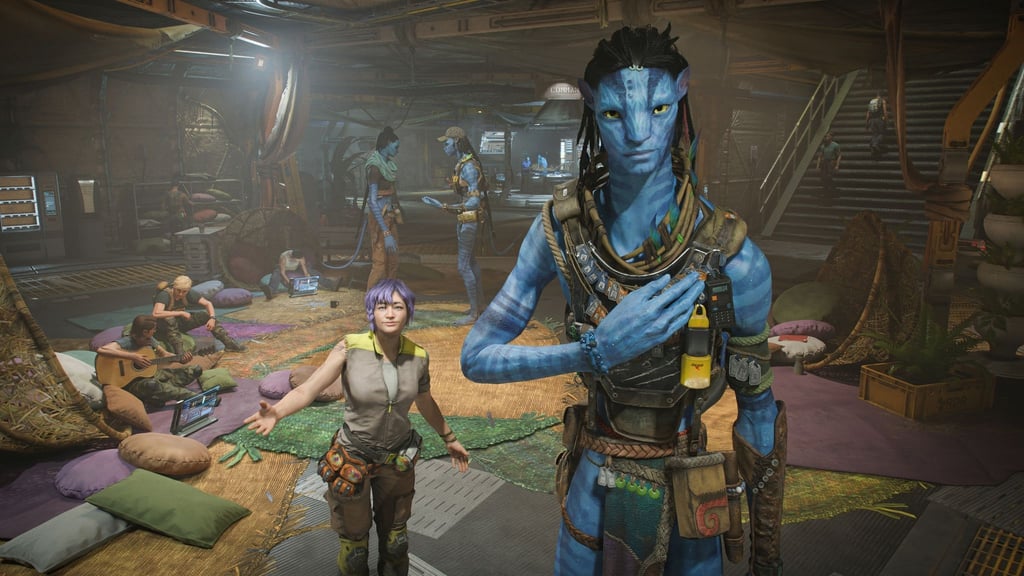Groß gewachsen sind die Na'vi auch im Spiel „Frontiers of Pandora“.