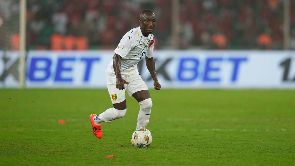 Naby Keita im Trikot von Guinea.