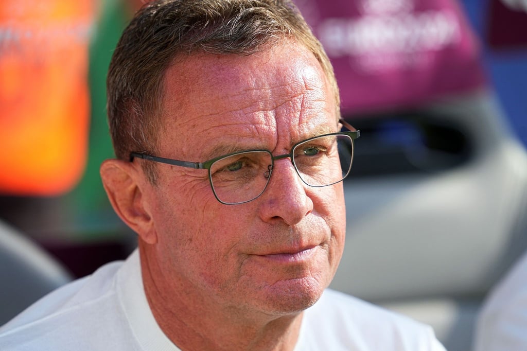Ralf Rangnick vor Spielbeginn.