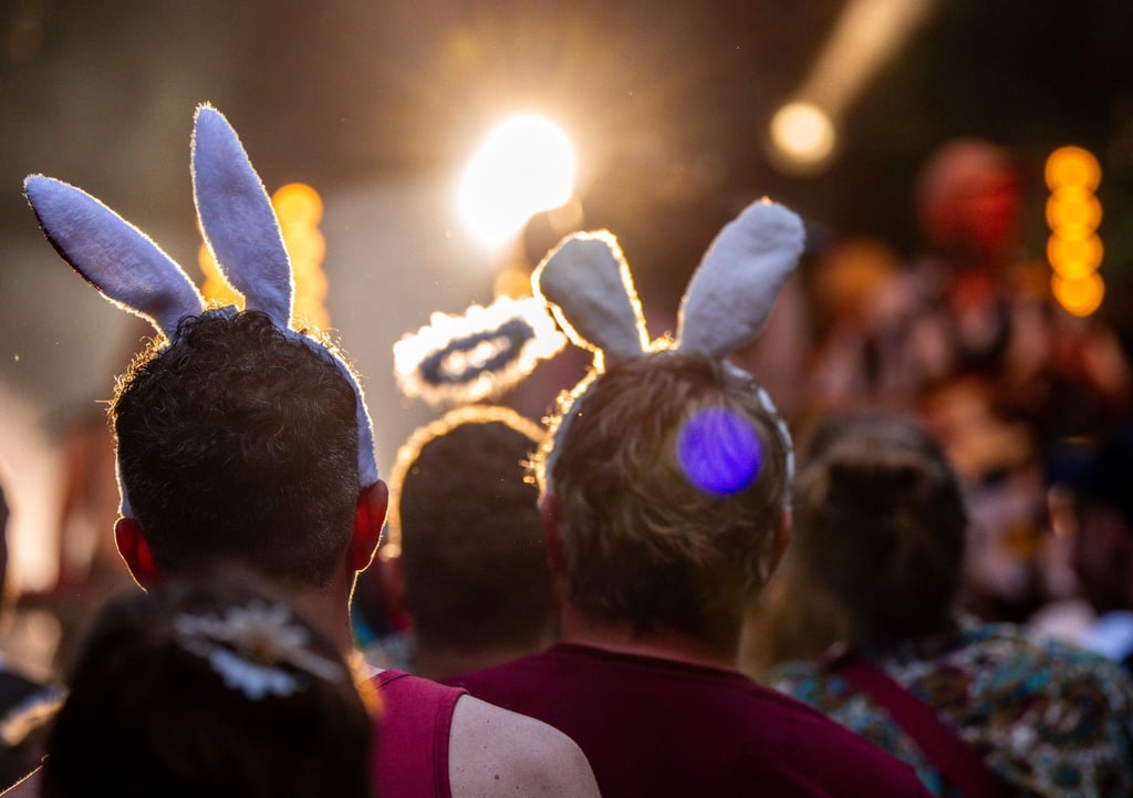 Besucher des Fusion-Festival.
