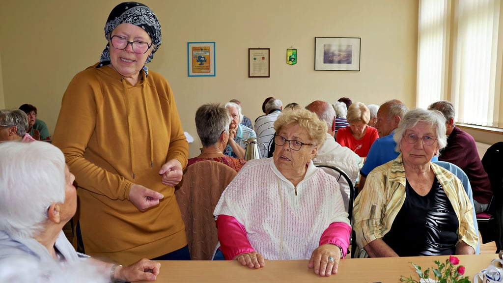 Angelika Schindler hat in Kamern die Initiative für den neuen Rentnertreff ergiffen und freut sich, dass die Idee dafür so gut angenommen wird.