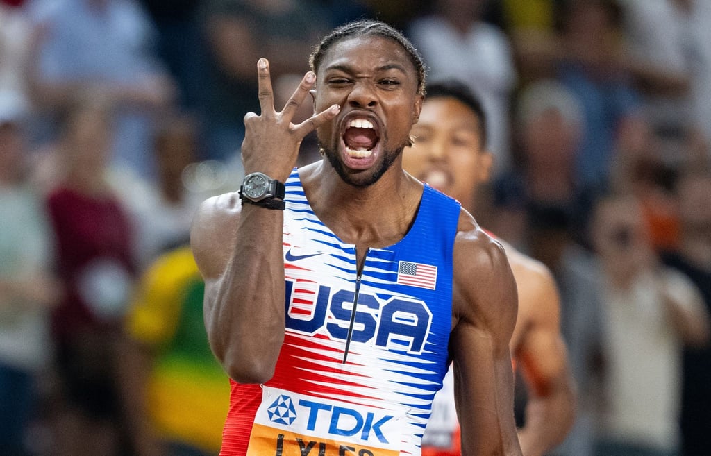 Noah Lyles gewinnt die Olympia-Qualifikation über 200 m.