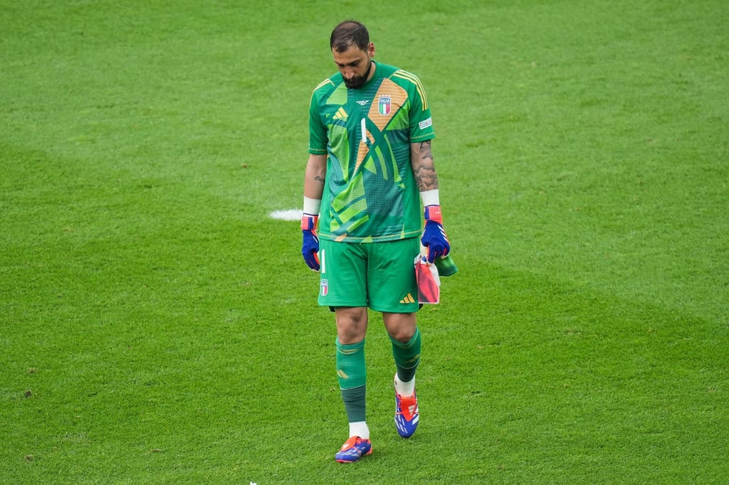 Keeper Gianluigi Donnarumma war nach dem Schlusspfiff enttäuscht.