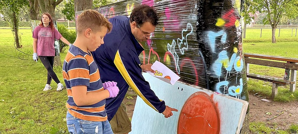 Für den Graffiti-Workshop Mitte Juli im Jugendhaus Parey sind bereits alle Plätze vergeben.