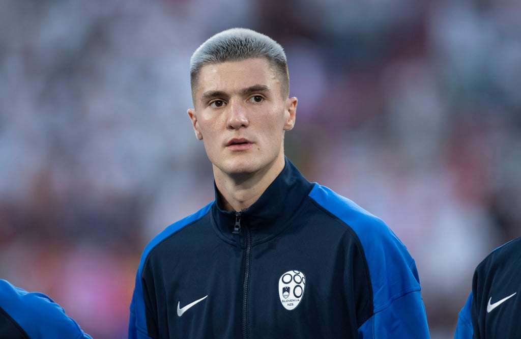 Benjamin Sesko bei der slowenischen Nationalmannschaft.