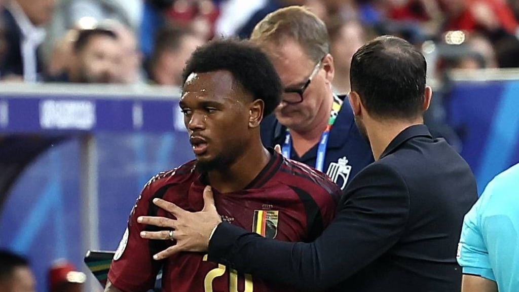 Openda mit Domenico Tedesco.