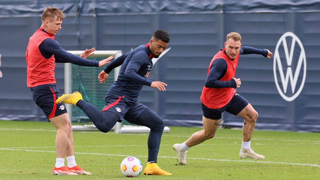 Dani Olmo, Benjamin Henrichs und David Raum (v.l.) kennen sich aus Leipzig: Spielen sie bei der EM gegeneinander?