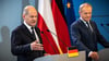 Bundeskanzler Scholz und Polens Regierungschef Tus