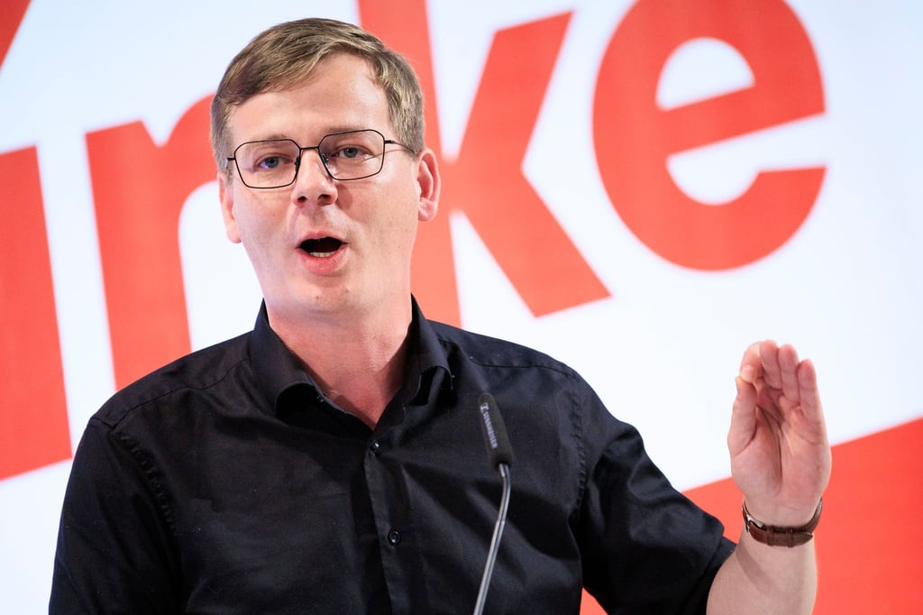 Brandenburgs Linke-Chef Sebastian Walter meint, das BSW habe das Wahlprogramm zum Großteil kopiert (Archivbild).