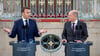 In engem Kontakt nach der Wahl in Frankreich: Macron und Scholz