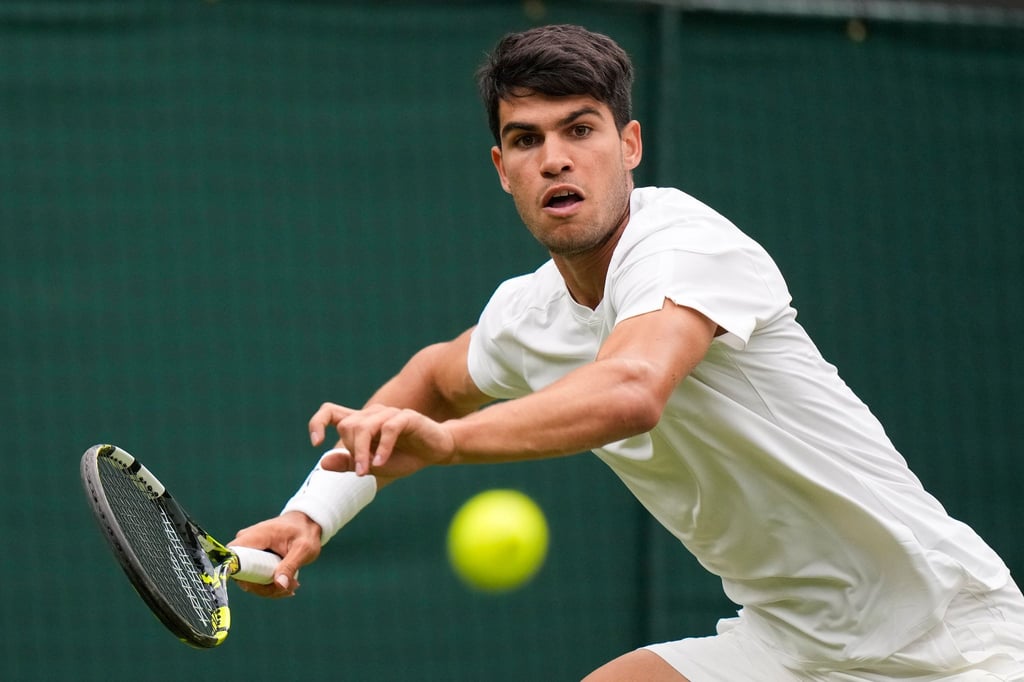 Bleibt in Wimbledon ohne Satzverlust: Carlos Alcaraz.