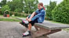 Die zehnjährige Elisabeth aus Sangerhausen mag es sportlich. Mit den Inlinern geht sie im Jugendzentrum Buratino auf die Piste.
