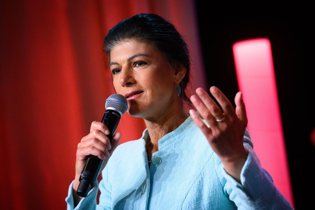 Dresden: BSW-Polikerin Sahra Wagenknecht sieht gleiche Renten in weiter Ferne