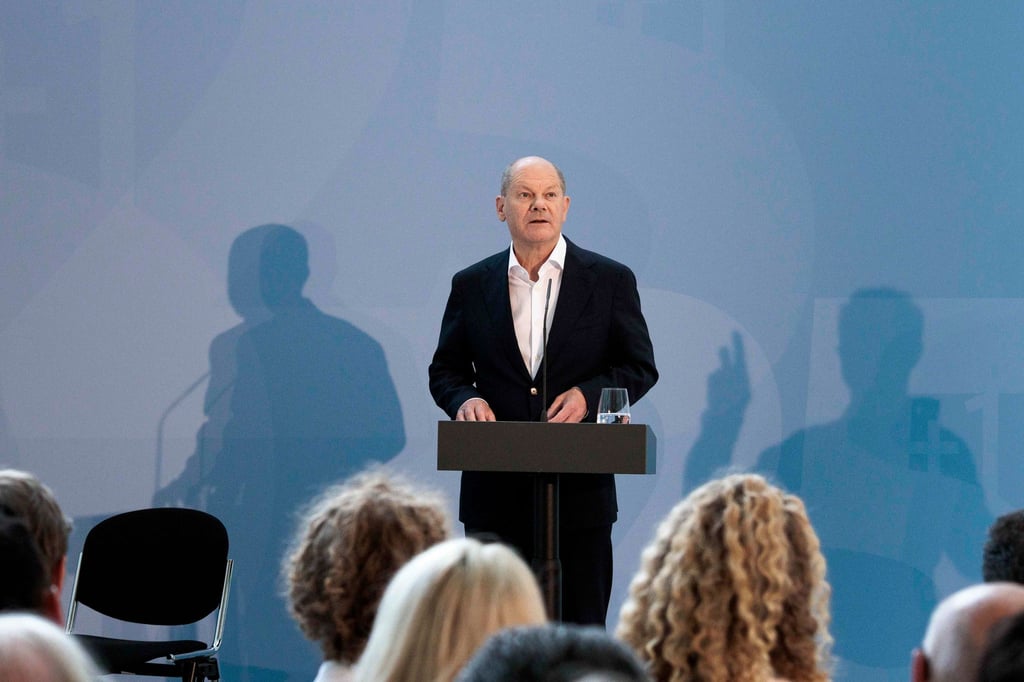 Scholz beim Festakt