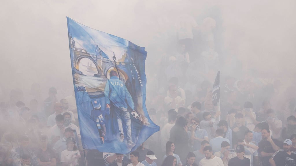 Berüchtigte Kurve: Fans von Lazio Rom.