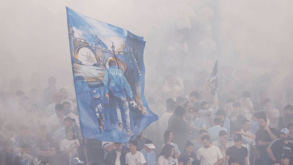 Berüchtigte Kurve: Fans von Lazio Rom.