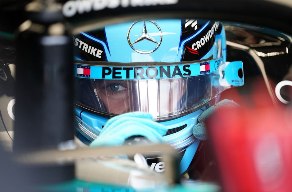 Mercedes-Pilot George Russell hat sich in Silverstone die Pole gesichert.