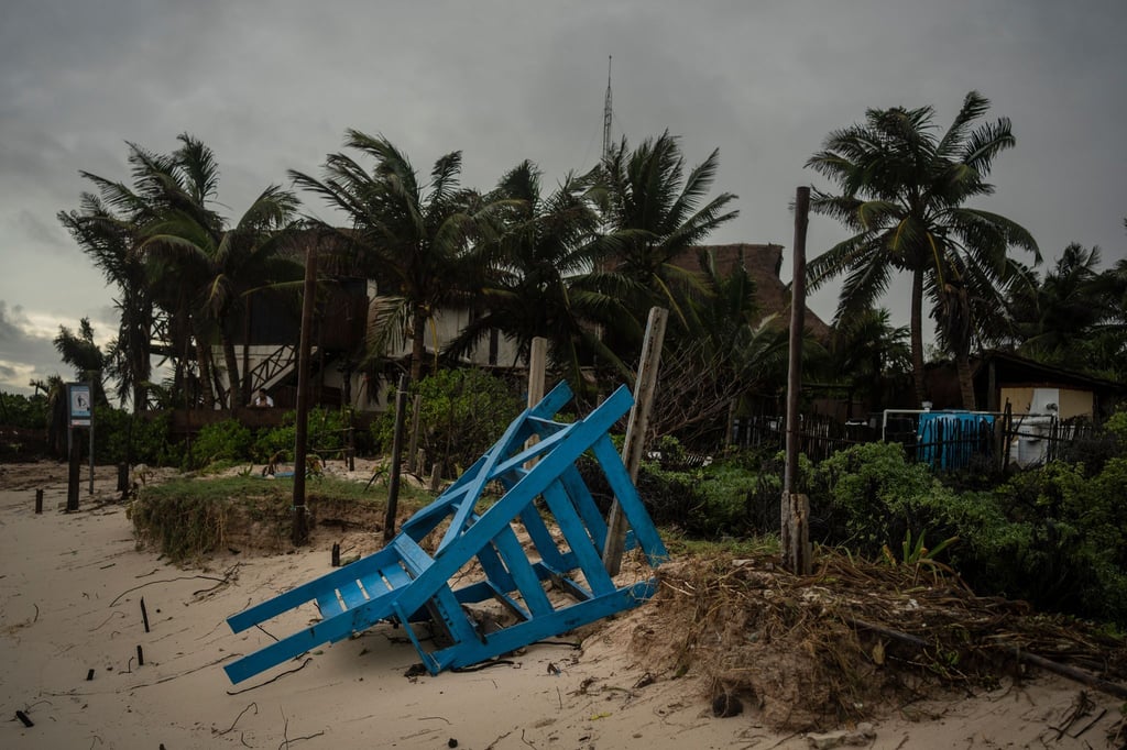 Trotz starker Winde fielen die Schäden auf der Halbinsel Yucatán weniger schlimm aus als befürchtet.