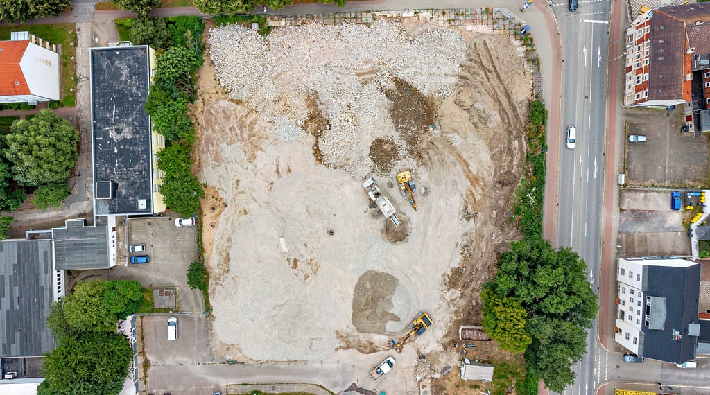 Blick auf das einstige Klubhaus-Areal in Halberstadt.