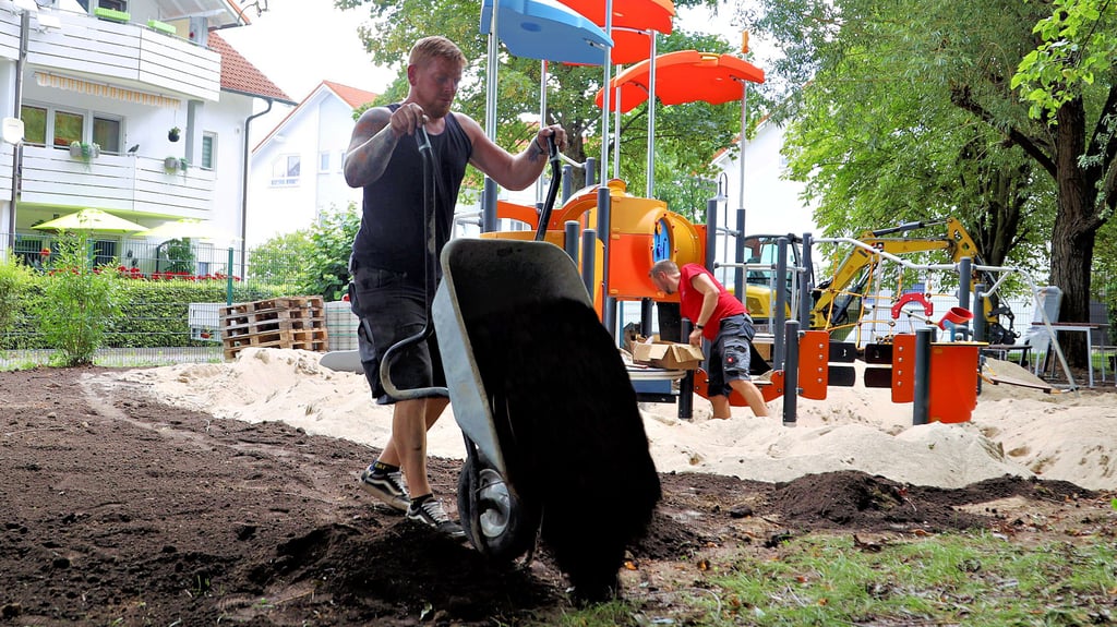 Die letzten Arbeiten werden ausgeführt.