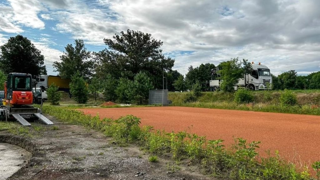 Die Arbeiten am Spielplatz in Gossa haben begonnen.