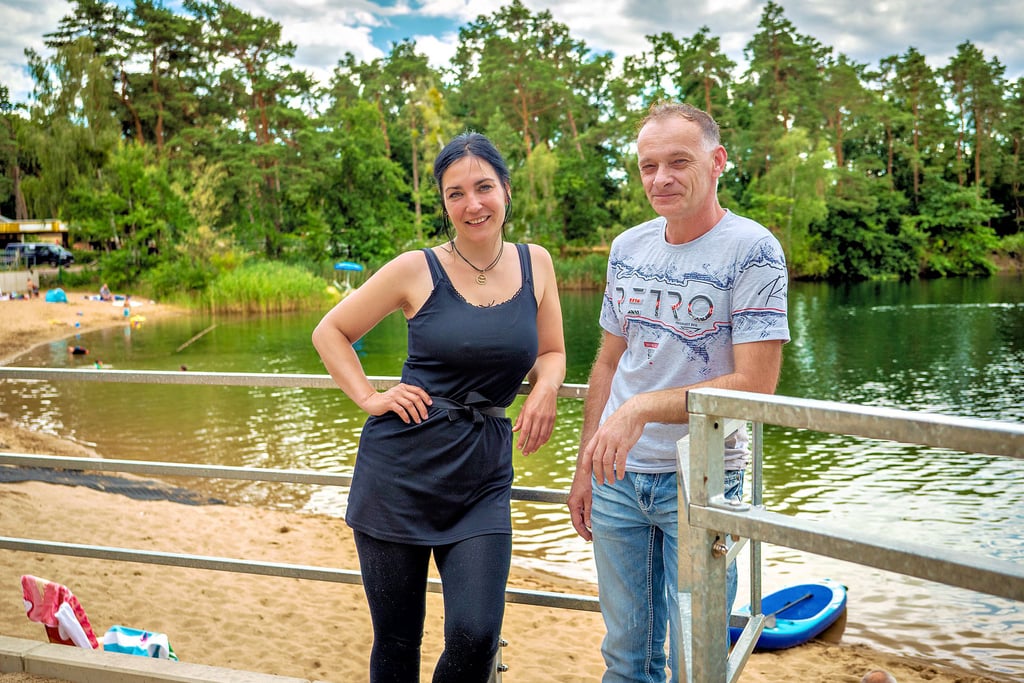 Dana Rößler und Christian Friedrich sind die „Neuen“ auf dem Dannigkower Campinglatz am Plattensee bei Gommern. Sie leiten ihn seit Kurzem gemeinsam und wollen für frischen Wind sorgen.