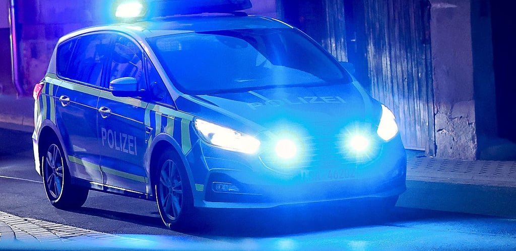 Die Polizei bei einem Einsatz.
