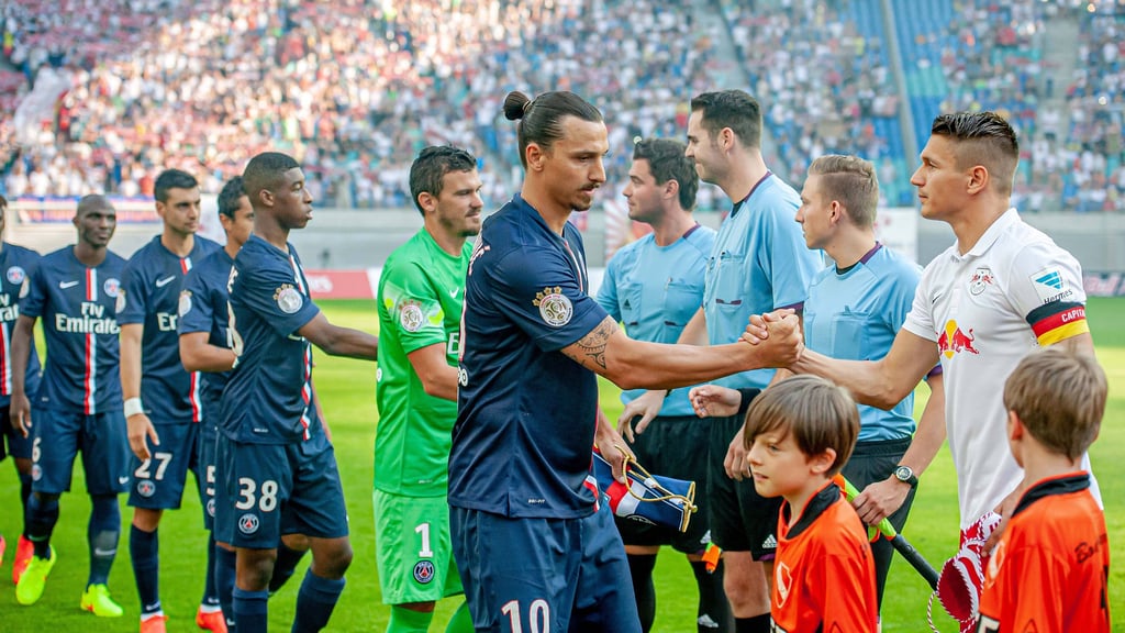 Als einst Zlatan Ibrahimobiv vorbeischaute: Test gegen PSG 2014.
