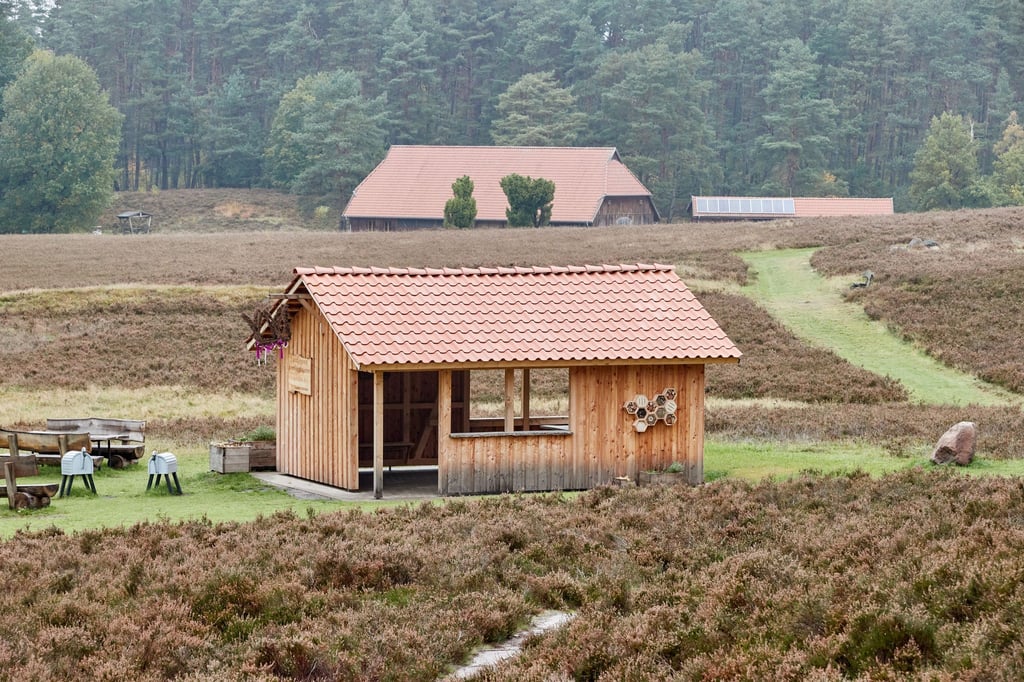 Es gibt einen Kompromiss um die Wanderhütte in der Heide.