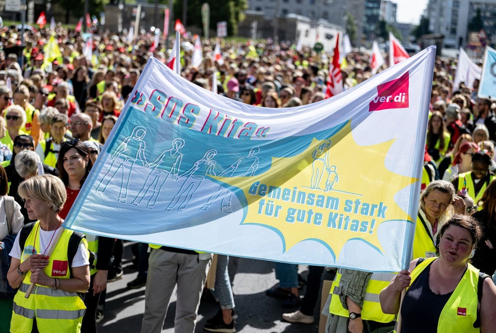 Seit Montag bestreikt Verdi die Kita-Eigenbetriebe in Berlin. Für die kommenden Wochen gibt es aber Entwarnung. (Archivbild)